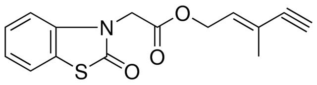 (2-OXO-BENZOTHIAZOL-3-YL)-ACETIC ACID 3-METHYL-PENT-2-EN-4-YNYL ESTER