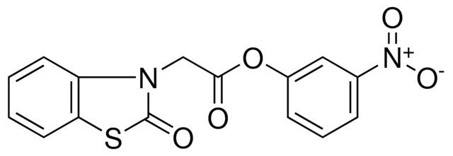 (2-OXO-BENZOTHIAZOL-3-YL)-ACETIC ACID 3-NITRO-PHENYL ESTER