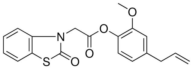 (2-OXO-BENZOTHIAZOL-3-YL)-ACETIC ACID 4-ALLYL-2-METHOXY-PHENYL ESTER