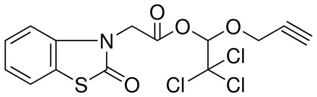 (2-OXO-BENZOTHIAZOL-3-YL)-ACETIC ACID 2,2,2-TRICHLORO-1-PROP-2-YNYLOXY-ET ESTER