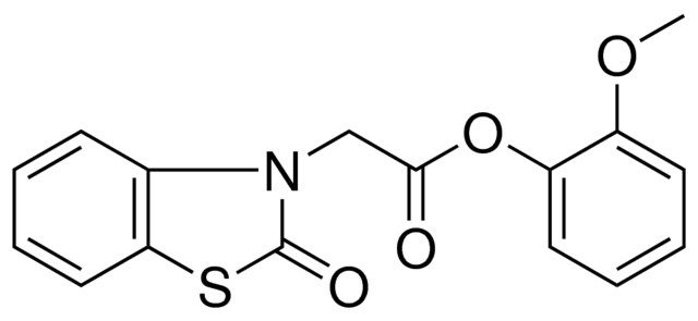 (2-OXO-BENZOTHIAZOL-3-YL)-ACETIC ACID 2-METHOXY-PHENYL ESTER