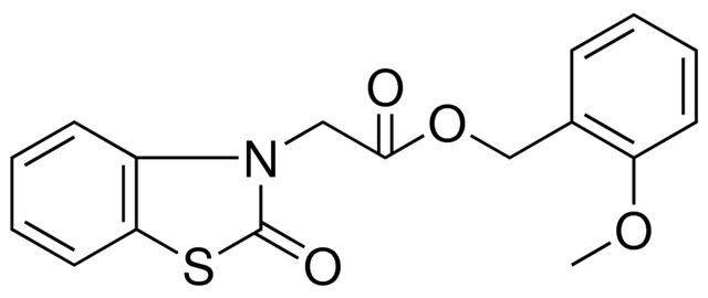 (2-OXO-BENZOTHIAZOL-3-YL)-ACETIC ACID 2-METHOXY-BENZYL ESTER