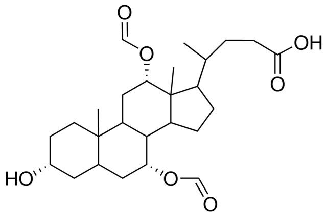 (3ALPHA,7ALPHA,12ALPHA)-7,12-BIS(FORMYLOXY)-3-HYDROXYCHOLAN-24-OIC ACID
