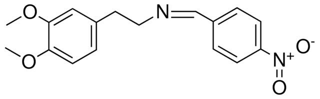 (2-(3,4-DIMETHOXY-PHENYL)-ETHYL)-(4-NITRO-BENZYLIDENE)-AMINE