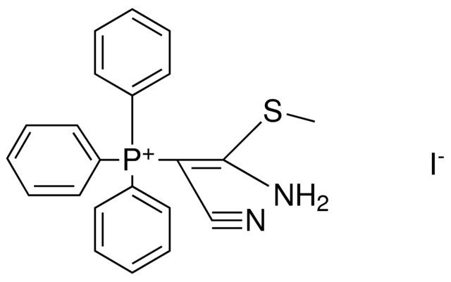 (2-AMINO-1-CYANO-2-METHYLSULFANYL-VINYL)-TRIPHENYL-PHOSPHONIUM, IODIDE