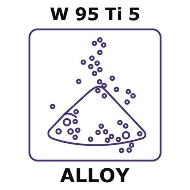 Tungsten-titanium alloy, W95Ti5