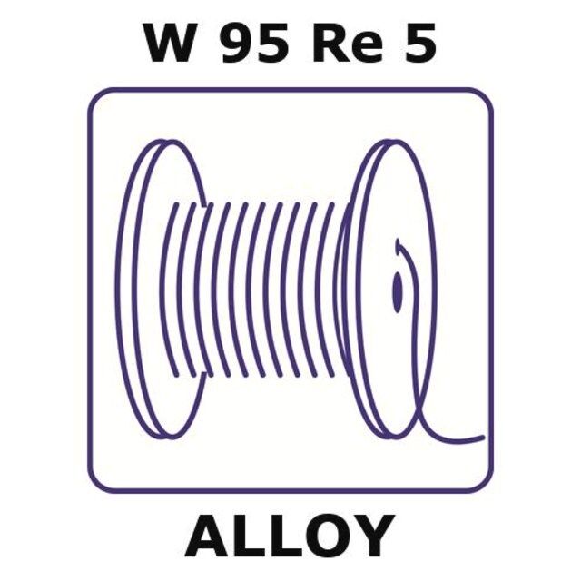 Tungsten-rhenium alloy, W95Re5