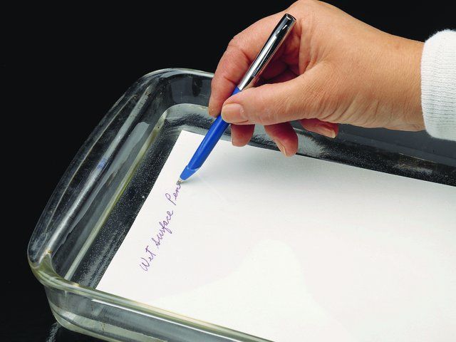 Wet surface pen