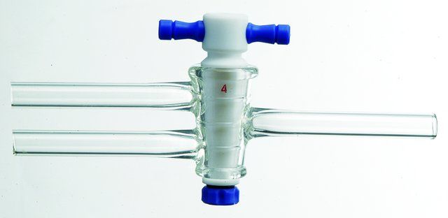 Synthware<sup>TM</sup> double oblique PTFE stopcock