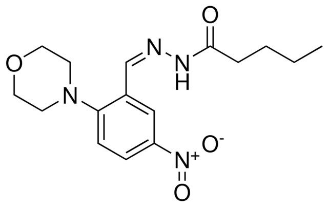 PENTANOIC ACID (2-MORPHOLIN-4-YL-5-NITRO-BENZYLIDENE)-HYDRAZIDE