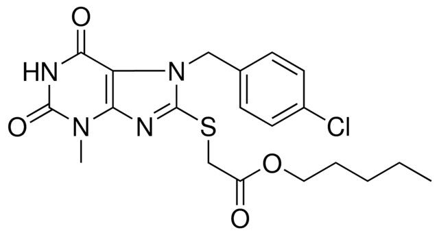 PENTYL {[7-(4-CHLOROBENZYL)-3-METHYL-2,6-DIOXO-2,3,6,7-TETRAHYDRO-1H-PURIN-8-YL]SULFANYL}ACETATE