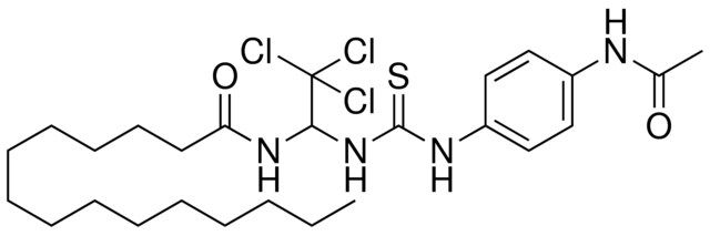 PENTADECANOIC ACID (1-(3-(4-ACETYLAMINO-PH)-THIOUREIDO)-2,2,2-TRICHLORO-ET)AMIDE