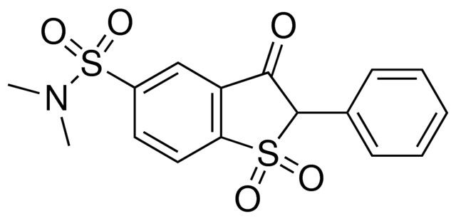 N,N-dimethyl-3-oxo-2-phenyl-2,3-dihydro-1-benzothiophene-5-sulfonamide 1,1-dioxide