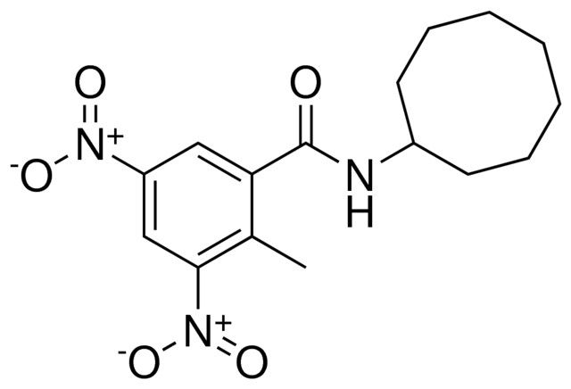 N-CYCLOOCTYL-2-METHYL-3,5-DINITRO-BENZAMIDE