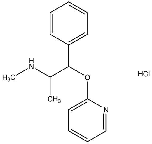 N-methyl-1-phenyl-1-(2-pyridinyloxy)-2-propanamine hydrochloride