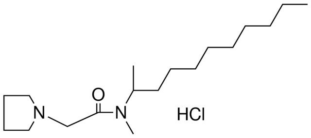 N-METHYL-N-(1-METHYLDECYL)-1-PYRROLIDINEACETAMIDE HYDROCHLORIDE