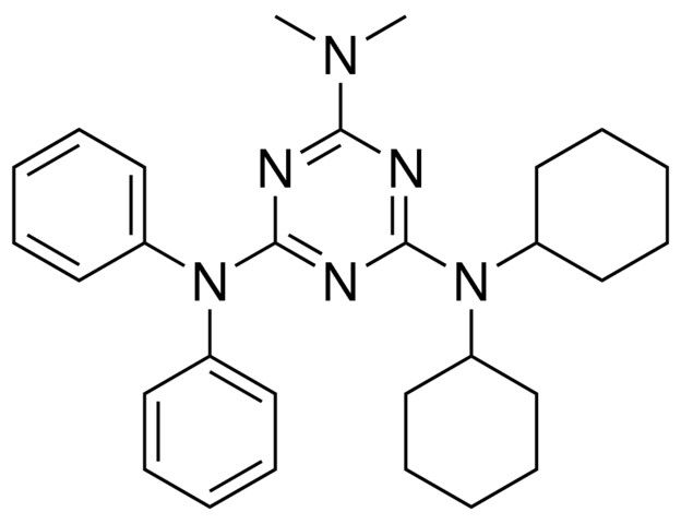 N,N-DICYCLOHEXYL-N',N'-DIMETHYL-N'',N''-DIPHENYL-(1,3,5)TRIAZINE-2,4,6-TRIAMINE