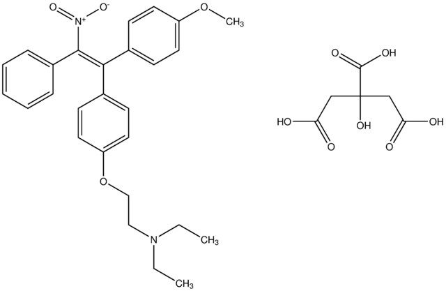 N,N-diethyl-2-{4-[(E)-1-(4-methoxyphenyl)-2-nitro-2-phenylethenyl]phenoxy}ethanamine 2-hydroxy-1,2,3-propanetricarboxylate