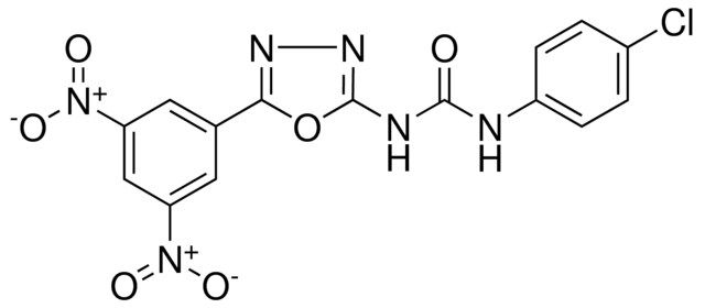 N-(4-CHLOROPHENYL)-N'-(5-(3,5-DINITROPHENYL)-1,3,4-OXADIAZOL-2-YL)UREA