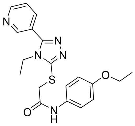 N-(4-ETHOXYPHENYL)-2-((4-ET-5-(3-PYRIDINYL)-4H-1,2,4-TRIAZOL-3-YL)THIO)ACETAMIDE