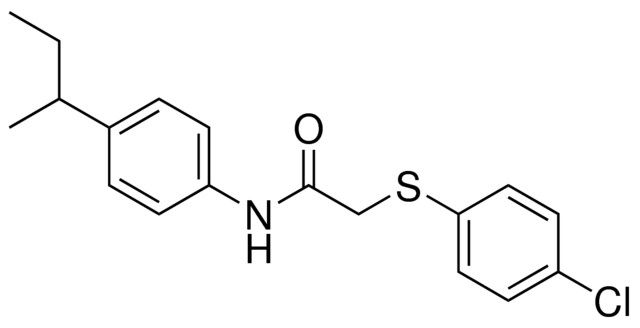 N-(4-SEC-BUTYL-PHENYL)-2-(4-CHLORO-PHENYLSULFANYL)-ACETAMIDE