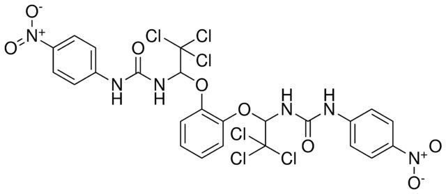 N-(4-NITROPHENYL)-N'-{2,2,2-TRICHLORO-1-[2-(2,2,2-TRICHLORO-1-{[(4-NITROANILINO)CARBONYL]AMINO}ETHOXY)PHENOXY]ETHYL}UREA