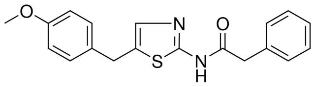 N-(5-(4-METHOXYBENZYL)-1,3-THIAZOL-2-YL)-2-PHENYLACETAMIDE