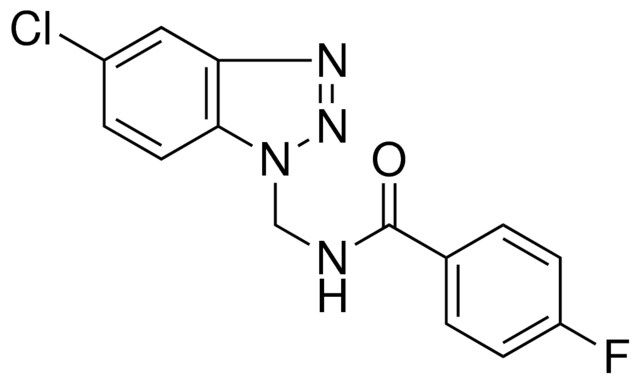 N-(5-CHLORO-BENZOTRIAZOL-1-YLMETHYL)-4-FLUORO-BENZAMIDE