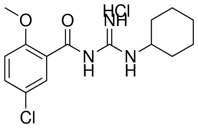 N-(5-CHLORO-2-METHOXY-BENZOYL)-N'-CYCLOHEXYL-GUANIDINE, HYDROCHLORIDE