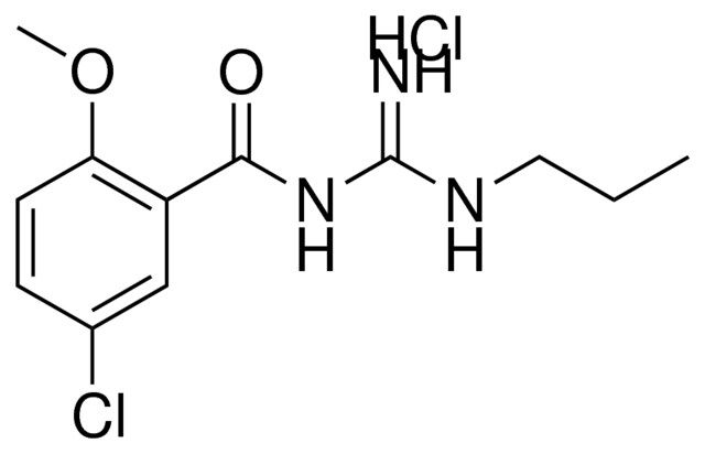 N-(5-CHLORO-2-METHOXY-BENZOYL)-N'-PROPYL-GUANIDINE, HYDROCHLORIDE