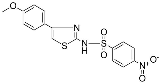 N-(4-(4-METHOXY-PHENYL)-THIAZOL-2-YL)-4-NITRO-BENZENESULFONAMIDE