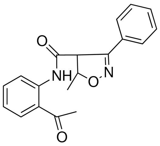 N-(2-ACETYLPHENYL)-5-METHYL-3-PHENYL-4-ISOXAZOLIN-4-CARBOXAMIDE