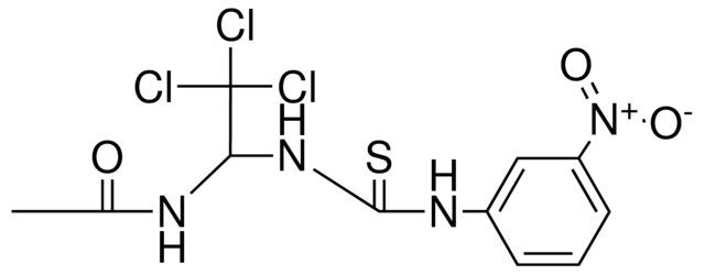 N-(2,2,2-TRICHLORO-1-(3-(3-NITRO-PHENYL)-THIOUREIDO)-ETHYL)-ACETAMIDE