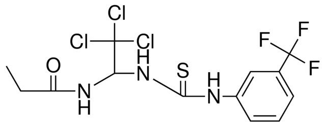 N-(2,2,2-TRICHLORO-1-(3-(3-TRIFLUOROMETHYL-PH)-THIOUREIDO)-ETHYL)-PROPIONAMIDE
