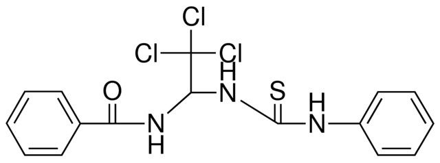 N-(2,2,2-TRICHLORO-1-(3-PHENYL-THIOUREIDO)-ETHYL)-BENZAMIDE