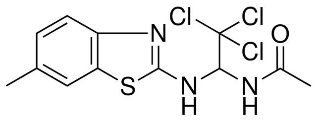 N-(2,2,2-TRICHLORO-1-(6-METHYL-BENZOTHIAZOL-2-YLAMINO)-ETHYL)-ACETAMIDE
