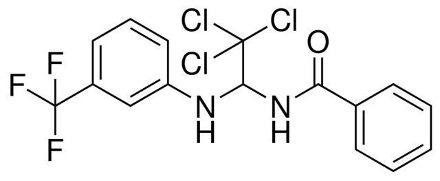 N-(2,2,2-TRICHLORO-1-(3-TRIFLUOROMETHYL-PHENYLAMINO)-ETHYL)-BENZAMIDE