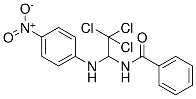 N-(2,2,2-TRICHLORO-1-(4-NITRO-PHENYLAMINO)-ETHYL)-BENZAMIDE