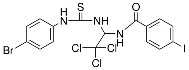 N-(1-(3-(4-BROMO-PHENYL)-THIOUREIDO)-2,2,2-TRICHLORO-ETHYL)-4-IODO-BENZAMIDE