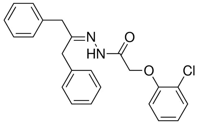 N'-(1-BENZYL-2-PHENYLETHYLIDENE)-2-(2-CHLOROPHENOXY)ACETOHYDRAZIDE
