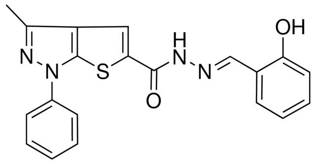 N'-(2-HYDROXYBENZYLIDENE)-3-ME-1-PH-1H-THIENO(2,3-C)PYRAZOLE-5-CARBOHYDRAZIDE