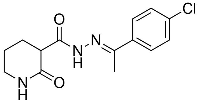 N'-[1-(4-CHLOROPHENYL)ETHYLIDENE]-2-OXO-3-PIPERIDINECARBOHYDRAZIDE