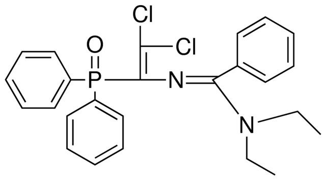 N'-(2,2-DICHLORO-1-(DIPHENYL-PHOSPHINOYL)-VINYL)-N,N-DIETHYL-BENZAMIDINE