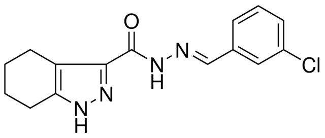 N'-(3-CHLOROBENZYLIDENE)-4,5,6,7-TETRAHYDRO-1H-INDAZOLE-3-CARBOHYDRAZIDE