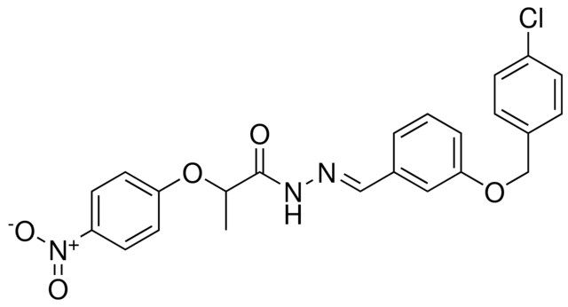 N'-(3-((4-CHLOROBENZYL)OXY)BENZYLIDENE)-2-(4-NITROPHENOXY)PROPANOHYDRAZIDE