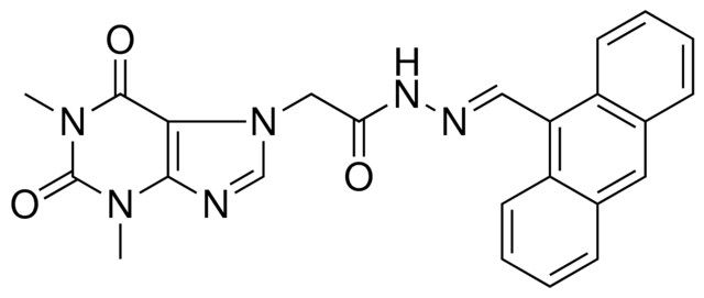 N'-[(E)-9-ANTHRYLMETHYLIDENE]-2-(1,3-DIMETHYL-2,6-DIOXO-1,2,3,6-TETRAHYDRO-7H-PURIN-7-YL)ACETOHYDRAZIDE
