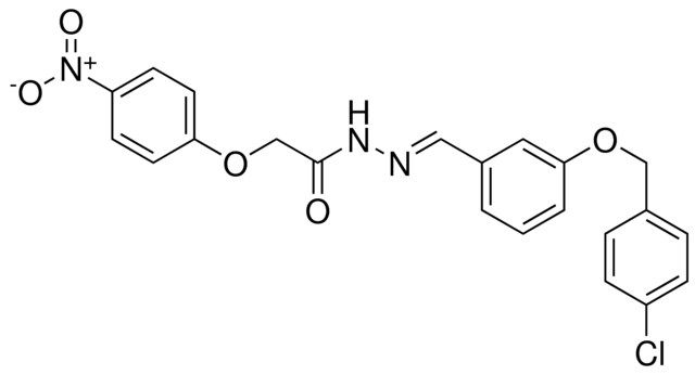 N'-(3-((4-CHLOROBENZYL)OXY)BENZYLIDENE)-2-(4-NITROPHENOXY)ACETOHYDRAZIDE