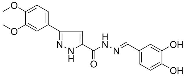 N'-(3,4-DI-HO-BENZYLIDENE)-3-(3,4-DIMETHOXYPHENYL)-1H-PYRAZOLE-5-CARBOHYDRAZIDE