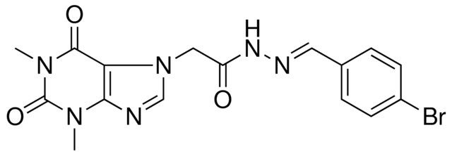 N'-[(E)-(4-BROMOPHENYL)METHYLIDENE]-2-(1,3-DIMETHYL-2,6-DIOXO-1,2,3,6-TETRAHYDRO-7H-PURIN-7-YL)ACETOHYDRAZIDE