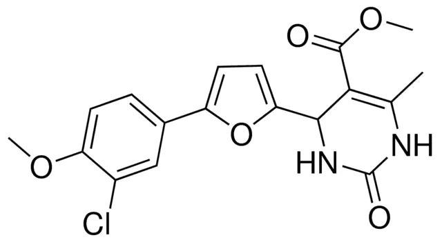 METHYL 4-(5-(3-CHLORO-4-METHOXYPHENYL)-2-FURYL)-6-METHYL-2-OXO-1,2,3,4-TETRAHYDRO-5-PYRIMIDINECARBOXYLATE